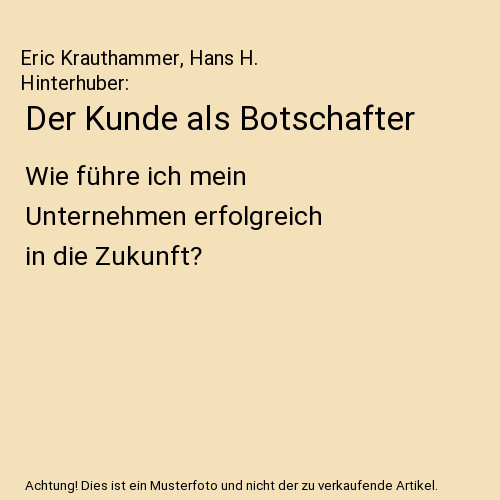 Der kunde als - der,